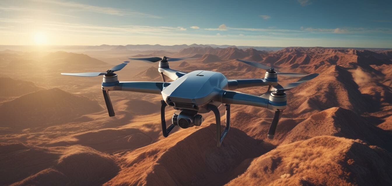 Drone flying